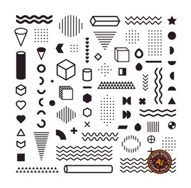 简约几何装饰元素