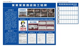 施工铭牌