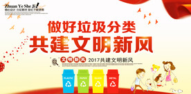 垃圾分类海报 