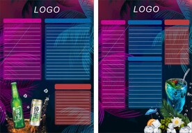 KTV酒水牌餐牌菜谱