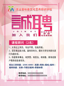 诚聘 