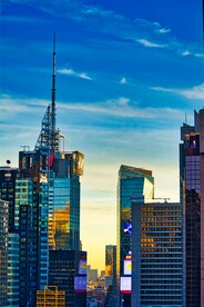 城市 纽约 鸟瞰 地平线 都市