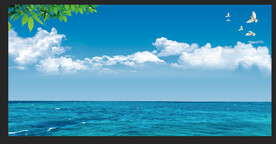 蓝天白云大海