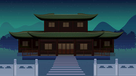 城市地标建筑插画手绘