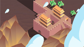 城市地标建筑插画手绘