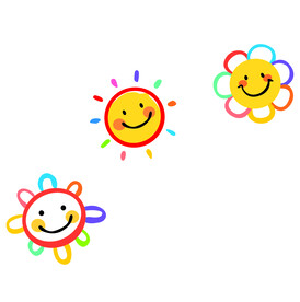 矢量卡通可爱太阳 