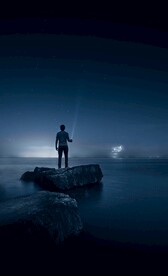 星空 海上夜晚