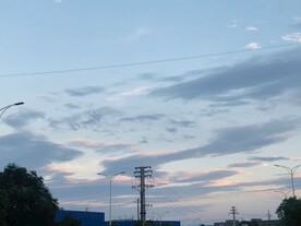 晚霞 蓝天白云