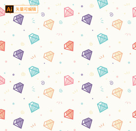 彩色钻石无缝背景