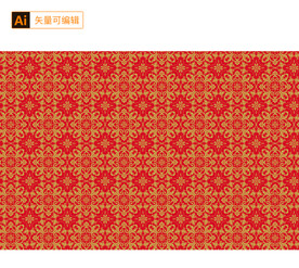 中国传统藤蔓花纹