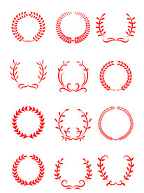 AI矢量麦子麦穗