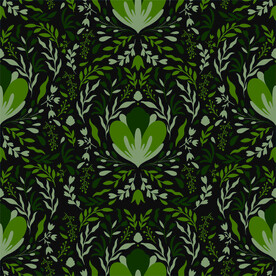 ai矢量抽象植物图案