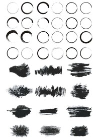 水墨圆圈墨迹