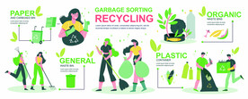 ai矢量垃圾分类背景