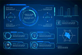 蓝色科技智能元素