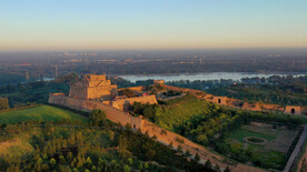 陕北榆林镇北台全貌