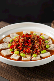 剁椒臭豆腐蒸毛豆