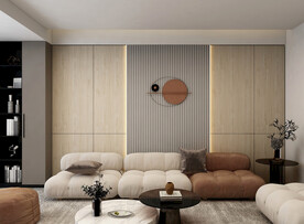 现代简约沙发背景墙