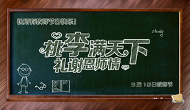 教师节感恩回馈促销展板