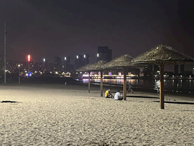 沙滩夜景