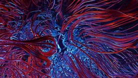 拖尾线条3D渲染艺术