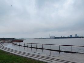 湿地公园观光步道风景