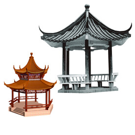 古建凉亭素材