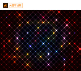 闪耀网格背景