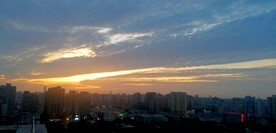 城市晚霞