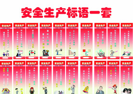安全生产标语一套设计图