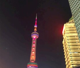上海东方明珠塔夜景