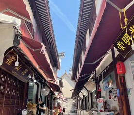 上海崇明岛上的商铺