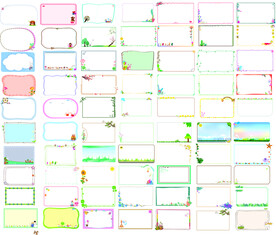 现代简约矢量边框小素材