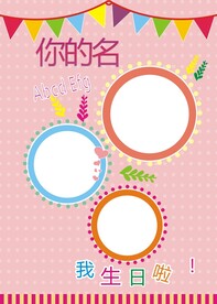 生日宴KT板海报