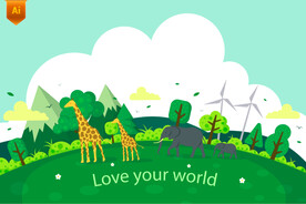 绿色地球宣传海报