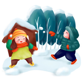 打雪仗