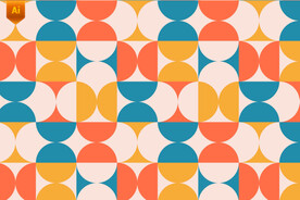 抽象几何拼贴背景