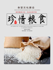 食堂文化墙 宣传展板 文明用餐