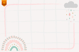 可爱电子信纸背景