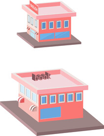 插画 小房子
