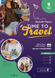 旅行度假海报模板