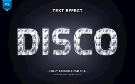 银色华丽特效字体