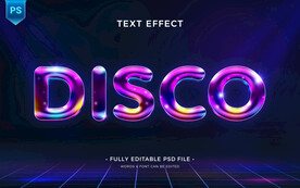 紫色时尚动感字体模板