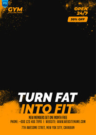 动感超燃宣传海报