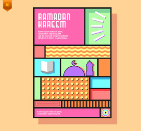 现代几何艺术风海报