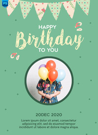 生日贺卡生日海报