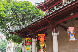 复古屋檐建筑