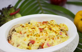芝士海鲜焗饭