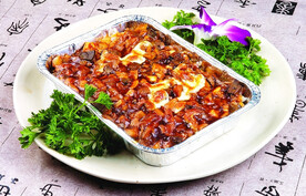 鲜菌鹅肝焗饭