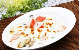 芝士焗海鲜饭